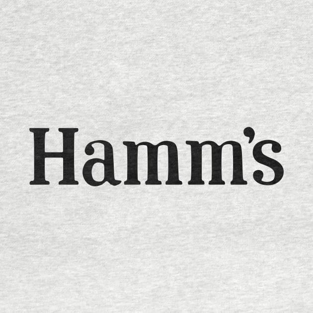 Hamm's Beer Funky Logo in Black by Eugene and Jonnie Tee's